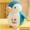 Filmy TV Pluszowa zabawka 25/35/45 cm Kawaii Hoble Soft Penguin Plush Toys for Children Pchasze Zwierzęta Doll Dolna Zabawna urodziny zabawki gi dhlw1