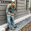 Maglioni da uomo ZAZOMDE Harajuku Coppia vintage Cardigan a righe con bottoni tie dye Inverno Cappotto allentato casual stile pigro