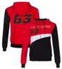 Moto Team 2023 Rider Number 1 Full Zip Hoodie Jacket Motorcycle Racing Heren Windjack Met Capuchon Mode Casual Sportjassen