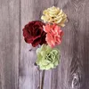 Fleurs décoratives d'environ 9 cm/50 cm, roses avec poteau en fer, faites de feuilles séchées naturelles, feuilles sèches, décoration de maison, décoration de mariage