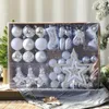 Decorazioni natalizie 47 pezzi Bellissime decorazioni natalizie Accessori pendenti per albero di Natale Crea un'atmosfera festosa Oggetti di scena 231009