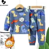 Kleidungssets Herbst Winter Kinder verdicken warme Pyjamas Baby Jungen Mädchen Cartoon Langarm Pyjamas Kleinkind Nachtwäsche Kleidung Sets 231010