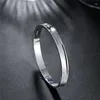 Bileklik Modaya Düzenli Bakır Bangeller Kadınlar Gümüş Kaplama Renk Yuvarlak Ladies Bangles Accessories Metal Bilezik Sieraden