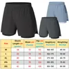 Löpande shorts andas 2 i 1 spandex jogging fitness cykling utomhus träning byxor herr sport surffning