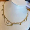 Elegant halsbandsarmband modedesigner armband halsband för kvinna temperament utsökta smycken högkvalitativa festälskare G268Y