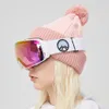 スキーゴーグルCopozz Magnetic Ski Goggles Anti-Fog Winter Double Layers UV400 ProtectionMen Ski Glasses Ayewear with lensケースセット231010