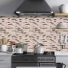 Adesivi murali Vividtiles Piastrelle a mosaico 3D Carta da parati autoadesiva impermeabile in vinile Cucina Bagno Backsplash Fai da te Marmo 5 pezzi 231009