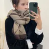 2023 Cashmere Designer Scarf Plaid Khaki luksusowa najwyższej jakości wełniana kobieta designerka szal moda dwustronna jesień zimowe Boże Narodzenie