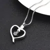 XWJ10060 Shiny Steel Pet Dog Cat Charm Hang in Hollow Heart Memorial Urn Animal Ashes Holder Cremation Pendant Jewellery1297K