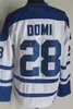 Retro hokey vintage 67 stanleycup jersey ccm 27 darryl sittler 28 kravat domi 31 hibe fuhr mavi beyaz takım klasik 75. yıldönümü emekli nakış erkek kazak