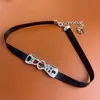 Black Choker halsband Kvinnor Boutique Designer Halsband 925 Silver Högkvalitativ smycken Sliter Plated Pearl Love Pendant Halsband