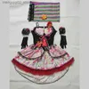 Tema kostym halloween sexig socker skalle skelett blomma fairy spöke brud cosplay klänning dag av de döda maskerad skräck vampyr fancy purim q240307