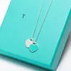 Dames love heart ketting hanger nesss dames en co -ontwerper gouden sieraden heren bruiloft kerstcadeau z74z#