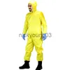Costume a tema Breaking bad DIY Walter White Toxic Suit Cosplay per adulti Halloween Tuta panni Costume TV x1010
