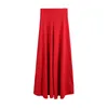 Ubranie etniczne 2023 Przyjazd długie spódnice dla kobiet muzułmańska sukienka maxi czarna czerwona suknia balowa islamska