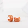 Hoop Earrings Exquisite Thick C Shape Small Circle Multicolor Resin Acrylic For Women Girls Simple Statement Stud Charm Jewelry