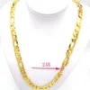 Heavy Men's XXL Chain 24 K Stamep Link Necklace Solid Fine Gold AUTHENTIC FINISH Figaro 12 mm Italian 24 Hallmarked278p