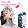 Senaste Aqua Peeling Beauty Machine Face Dermabrasion med hudanalysator PDT LED -ljusterapi Body Care Equipment för all typ av hud