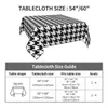 Table Cloth Black And White Plaid Tablecloth Houndstooth Print Banquet Polyester Cover Kawaii Wholesale Protection Printed 231009