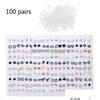 Stud Stud 100 Pairs Assorted Styles Polymer Clay Hypoallergenic Earrings Lot For Kids8107891 Jewelry Earrings Dhc1V