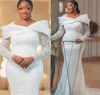 OCT ARABIC ASO EBI Plus Size Biała suknia ślubna White Sukni