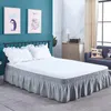 Bed Skirt Thicken High Quality Ruffles Embroidered Craft Durability Stylish for Comforting Aesthetic-15 Inch Deep 231007