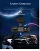 Gränsöverskridande ny 2-tums körinspelare med tre inspelningar och tre linser 1080p HD-bilinredning och exteriör bilövervakning