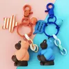 Porte-clés mignon orang-outan poupée porte-clés PVC belle pour les femmes étudiant porte-clés voiture anneau sac pendentif bijoux cadeau