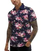 Herrpolos sommar Slim Fit Short Sleeve Polo Shirt Floral 3D Printed Casual Light Weight T Streetwear Outdoor Ropa Hombre