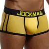 Sous-vêtements JOCKMAIL Marque Sous-vêtements Boxer Hommes Respirant Mesh Hommes Boxers Mâle Sexy Gay Pénis Poche Culottes Trunks Pantalon 231010