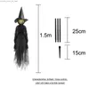 Andere evenementen Feestartikelen Halloween Oplichtende heksen Decoratie met staken Buiten Handen vasthouden Schreeuwen Geluidsgeactiveerd Sensor Decor Dropship Q231010