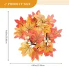 Candle Holders Maple Wreath Artificial Rings Home Goods Decor Fall Pe (plastic) Party Supplies Leaf Decorations