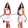 Theme Costume Carnival Halloween Lady Head Nurse Costume Classic Hospital Uniform Temptation With Hairhoop Cosplay Fancy Party Dress x1010