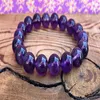 MG0329 Natural Amethyst Purple Crystal Armband för kvinnor Stress Relief Yoga Armband Healing för alla Chakras armband281o