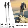 Trekking Poles Trekking Pole Set Three-section Straight-handled Trekking Poles Ski Poles Shock Absorber Walking Sticks Adjustable Trekking 231010