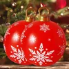 Рождественские украшения 60 см Открытый рождественский надувной украшенный шар ПВХ Гигантские большие большие шары Рождественские елочные украшения Игрушечный шар без света 231010