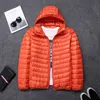 Men's Down Parkas 2023 Highgrade White Duck Light Jacket Short Hooded Autumn Winter Lightweight Oversized Coat 231009