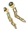 INS Nouveau dans les bijoux de luxe boucles d'oreilles pour femmes pendentif k Collier coeur en or avec perles gravées L'élégance et la subversion coexistent