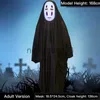 Theme Costume Halloween Ghost Cloak Adult Cosplay Costumes Anime No Face Man Role Play Apparel Parents-Kids Helloween Party Dress Horror Elf x1010