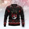 Kvinnors tröjor 3D -tryck julgran Santa Claus Tattoo Cat Animal Deer Bear tröja Streetwear Casual Winter Sweatshirt M7L231010