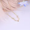 Pendant Necklaces Christmas Elk Antler Necklace Women Charm Simple Cute Jewelry Womens Accessorie Short Gold Color Chain