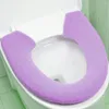 Housses de siège de toilette Cabilock, coussin chaud et épais pour salle de bain (violet)