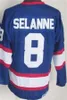 Retro Hockey 8 Teemu Selanne Vintage Jersey 13 CCM Klassiek Retire Machtig Paars Wit Zwart Blauw Rood Groen Oranje Retire Teamborduurwerk Ademend Voor sportfans