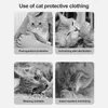Kattdräkter Färgglada kläder andningsbara Neutering kostym Lätt att bära Recovery Clothes för katter Justerbara skyddsdjurstillbehör