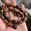 Pärlor Natural Picasso Jasper Stone för smycken som gör armband kvinnor 15 '' Nålarbete distans DIY -prydnad