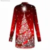 Women's Sweaters Women'S Christmas Long Sleeve Front Cardigan Printed Top Lightweight Jacketautumn And Winter New Fashion Simple Versatile 2023L231010