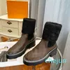 Stivali da donna Scarpe casual Scarpa nera Stivaletto mezzo stivaletto in pelle da neve piatto morbido inverno caldo ragazze pelle di pecora marrone pelliccia esterna ush