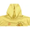 Men'S Hoodies Sweatshirts 2022 Yellow Color Men Women 1 High Quality Vintage Wash Printed Hoodie Oversized Long Sleeve Drop Delive Dh0Jn