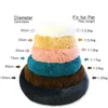 Canis Pens Pet Dog Bed Confortável Donut Cuddler Round Dog Kennel Ultra Soft Lavável Dog e Cat Almofada Cama Inverno Quente Sofá Venda 231010