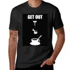 Herren-Poloshirts Get Out – Minimal Movie Horror Fanart Alternative T-Shirt Grafik-T-Shirt Lustige Shirts Männer